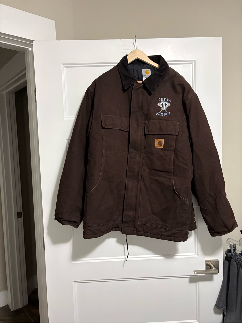 Carhartt Brown Duck Traditional Jacket Sz large